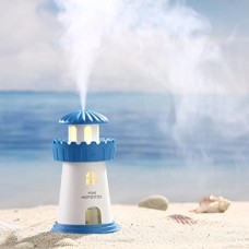 Coerni Mini 150ml Cute Lighthouse Portable USB LED Glowing Humidifier for Car  Office  Home (Blue) - B07634DCNX